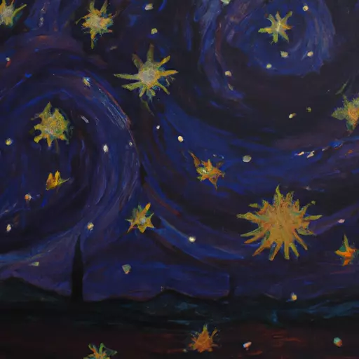 A picture of 'The Starry Night' painting