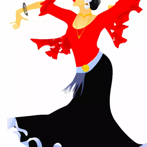 A picture of a Spanish Flamenco dancer