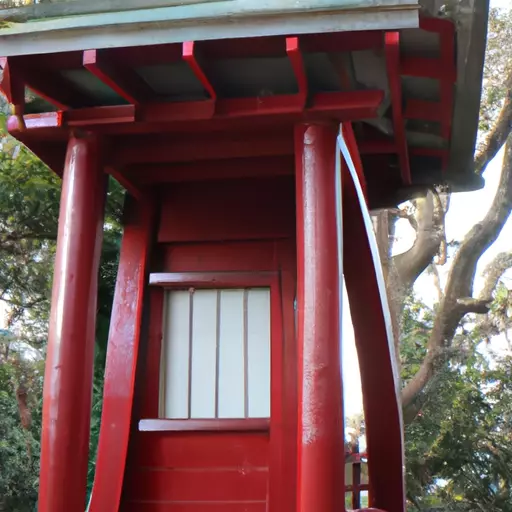 A picture of a Japanese shrine