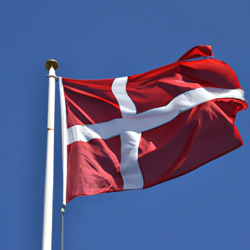 "A depiction of the Danish national flag, also known as Dannebrog"