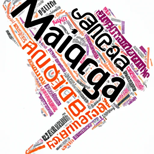 "A word cloud in the shape of Madagascar with Malagasy words"