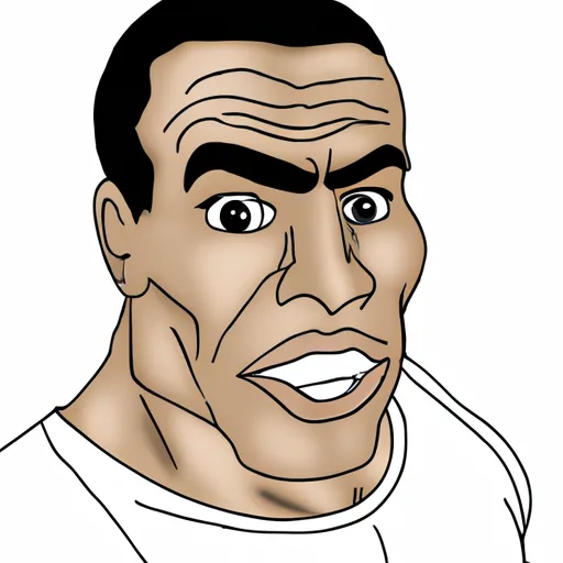 "A cartoon version of Dwayne 'The Rock' Johnson"