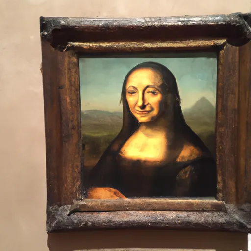 A picture of the Mona Lisa painting