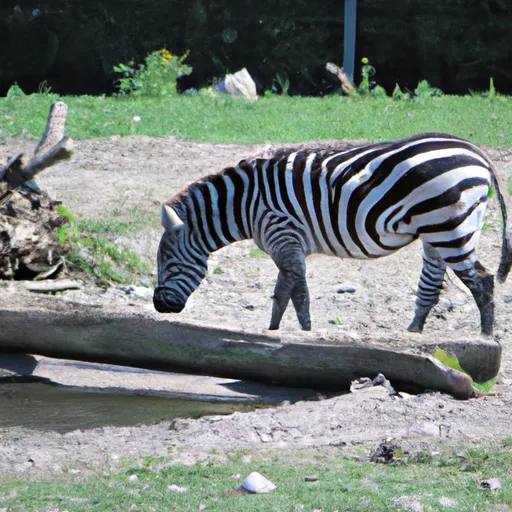 A picture of a zebra in the wild