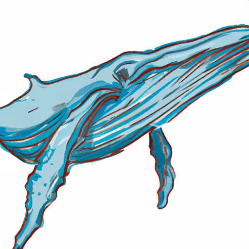 A picture of a blue whale swimming