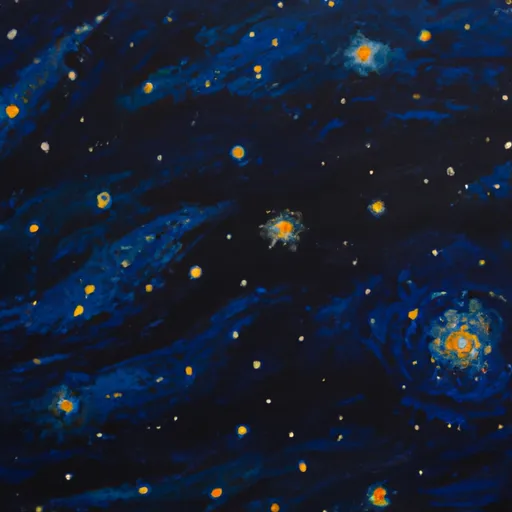 A picture of the painting 'Starry Night'