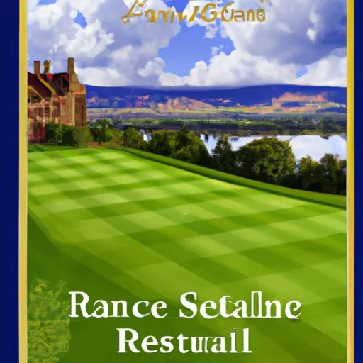 "An illustrative poster of The Renaissance Club, Scotland, the venue of Scottish Open 2021"