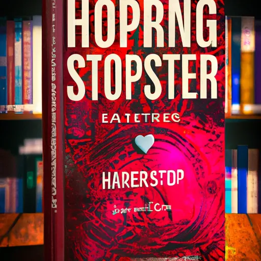 "A book cover of Heartstopper Volume Four in a bookstore setting"