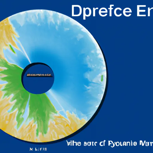 "Aerial view of Lake Superior showing percentage of world's fresh water it holds on a pie chart"