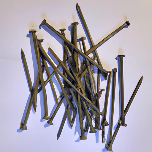 A picture of iron nails