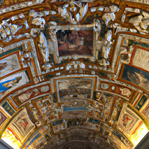 A picture of the Sistine Chapel ceiling