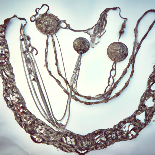 A picture of silver jewelry