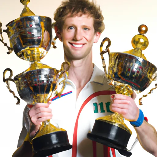 "Andy Murray holding Grand Slam trophies"