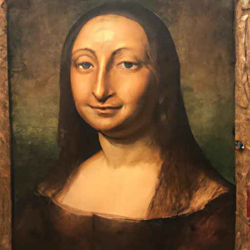 A picture of the Mona Lisa painting