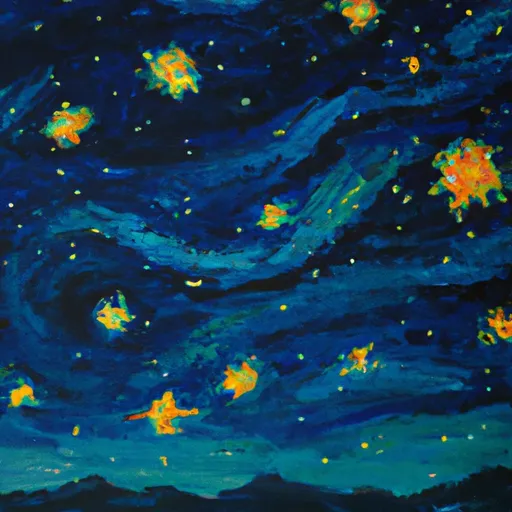 A picture of the painting 'Starry Night'