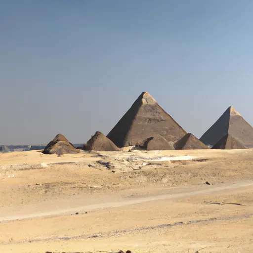 A picture of the Pyramids of Giza