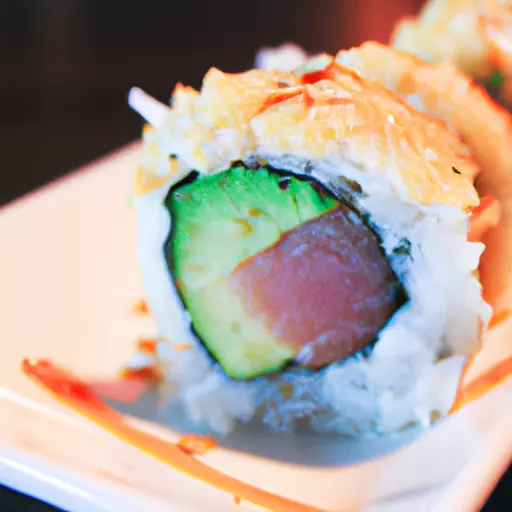 A picture of a sushi roll