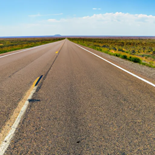 A panoramic view of Route 66, the longest road in United States