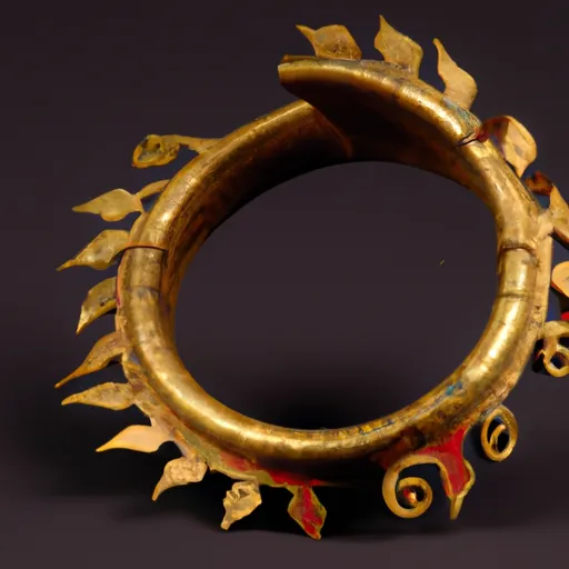 Ancient torc made from gold and bronze.