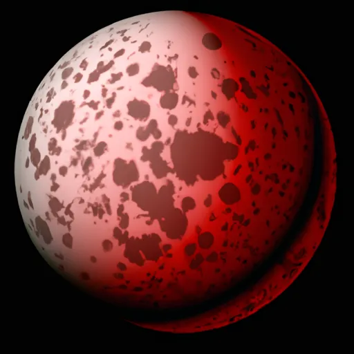 A picture of a planet with a distinctive red spot