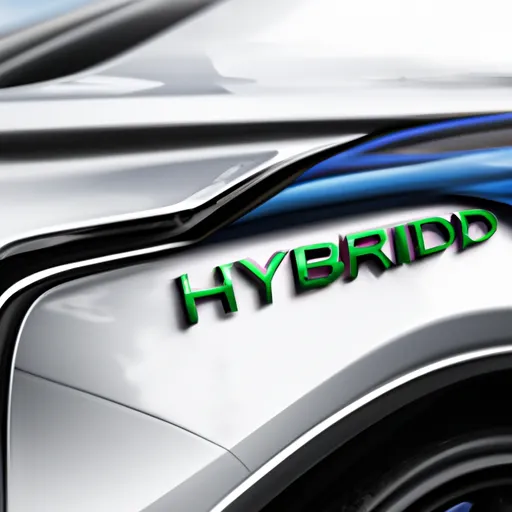 "Hybrid car in a modern design"