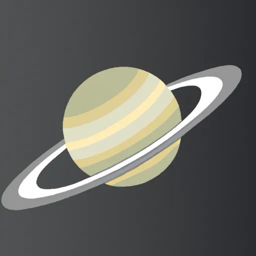 A picture of the planet Saturn with its rings