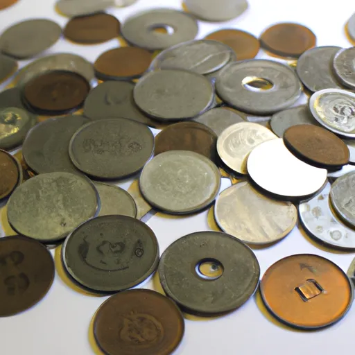 A picture of Japanese yen coins