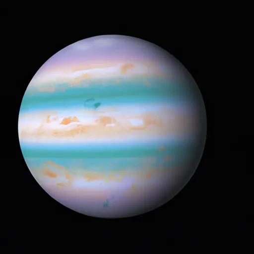 A picture of a gas giant planet