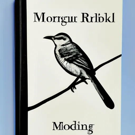 A picture of a book cover with a mockingbird