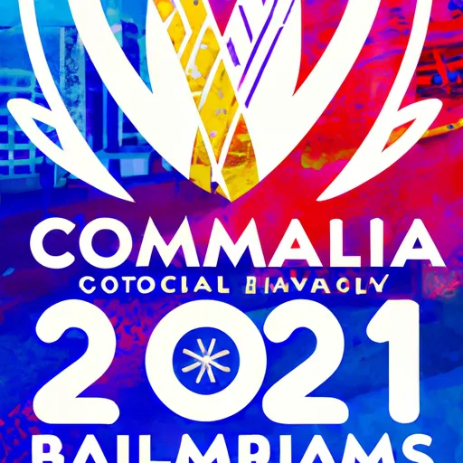 "A poster for the 2022 Commonwealth Games in Birmingham, United Kingdom"