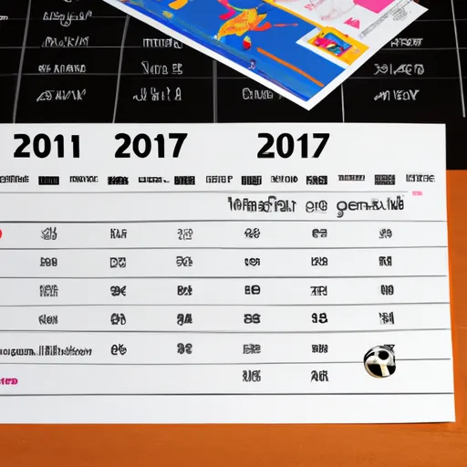 "Calendar with the year 2023 highlighted and FIFA Women's World Cup tickets"