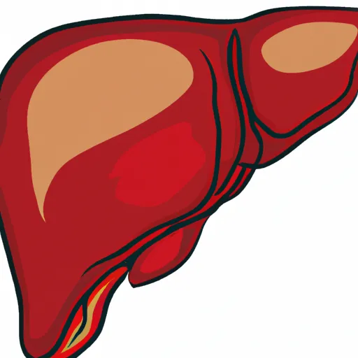 "A stylized illustration of a human liver"