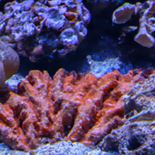 A picture of undersea corals and sponges