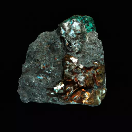 A picture of a metallic mineral