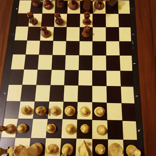 A picture of a chess board game