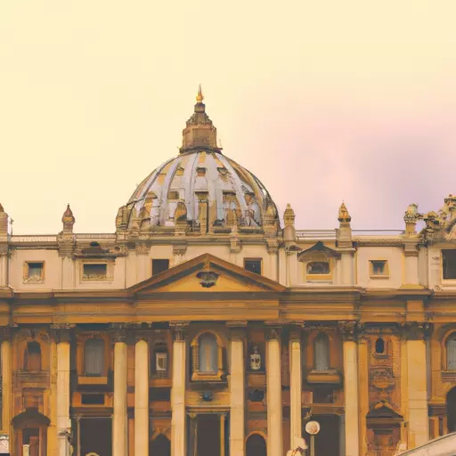 A picture of St. Peter's Basilica