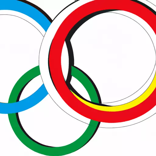 A picture of the Olympic rings