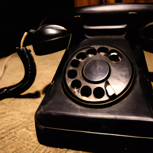 A picture of an old telephone