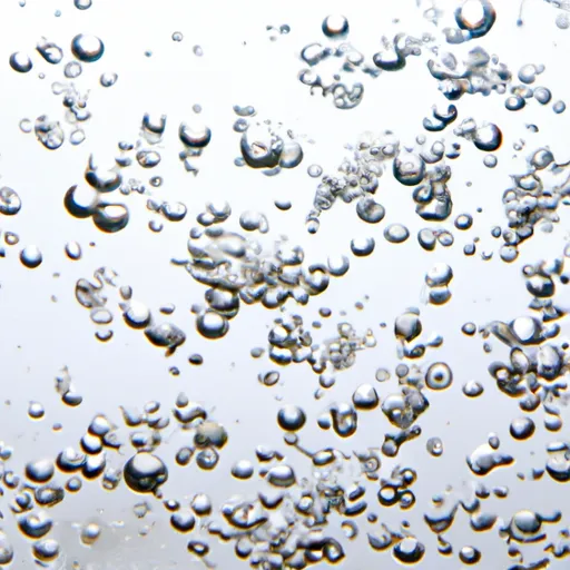 A picture of gas bubbles in water