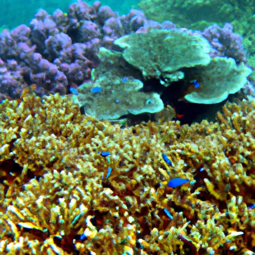 A picture of a vibrant underwater coral reef