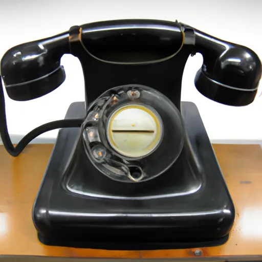 A picture of an early telephone