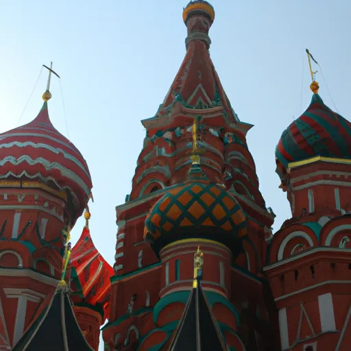 A picture of St. Basil's Cathedral in Moscow