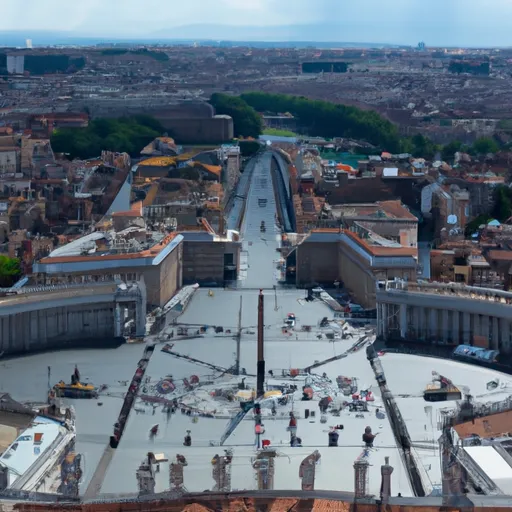 A picture of St. Peter's Square in Vatican City