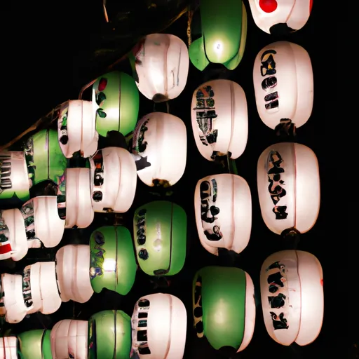 A picture of a lantern festival in Tokyo