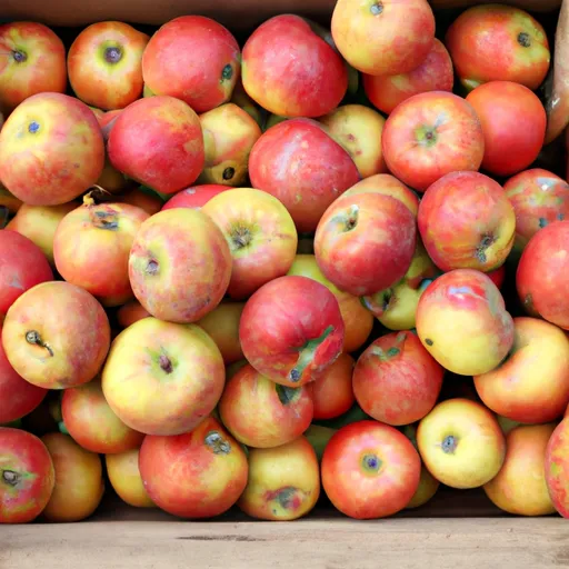 An image of 32 apples in a crate