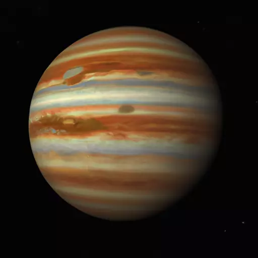 A picture of the planet Jupiter