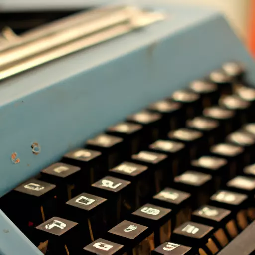 A picture of a typewriter