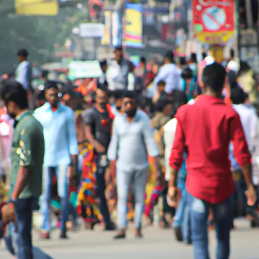 A picture of a crowded street in a busy city