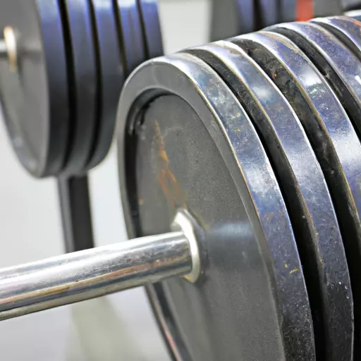 An image of a weightlifting bar with weights