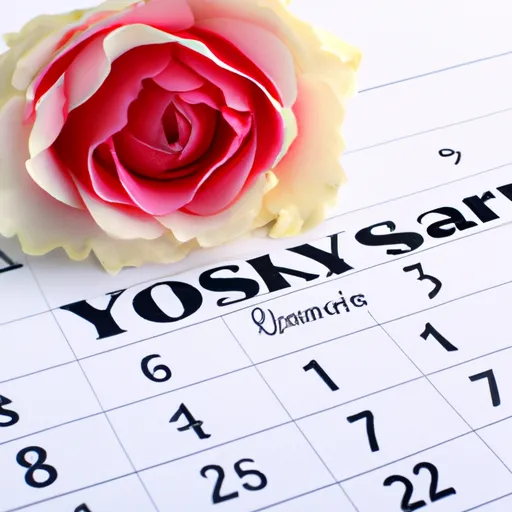 "Calendar displaying August 1st highlighted with symbol of Yorkshire rose"